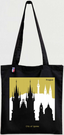 Plátěnka - Silueta Praha - 
